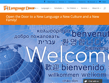 Tablet Screenshot of languagedoor.com